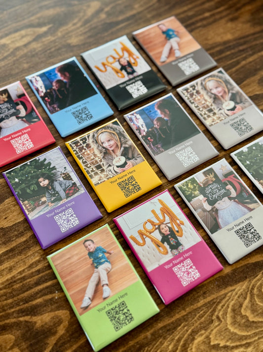 QR Code Custom Gift Planning Magnets, Set of 6