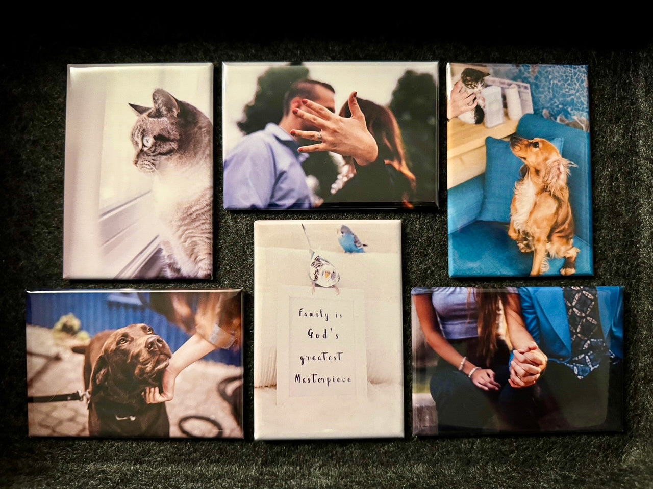 Custom Photo Magnets, Set of 6